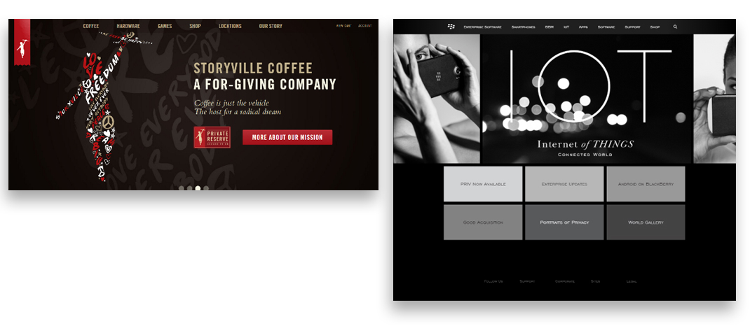 Storyville Coffee company & Blackberry